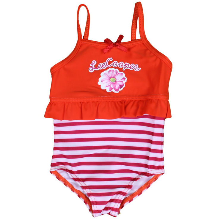 Picture of LCIK898- LEECOOPER SWIMWEAR GIRLS BABIES RED WITH ORANGE